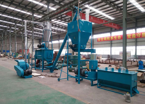 complete wood pellet production line