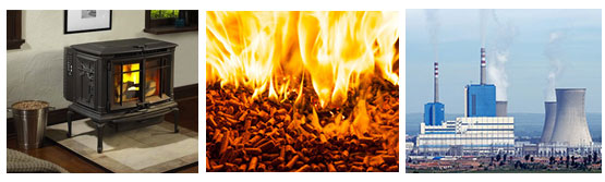 Usage of biomass pellets