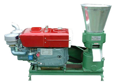 Diesel flat die pellet mill