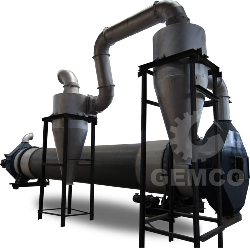 Three cylinder drum dryer