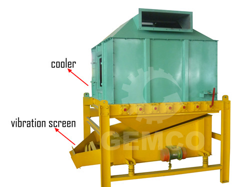 viberating screen of pellet plant